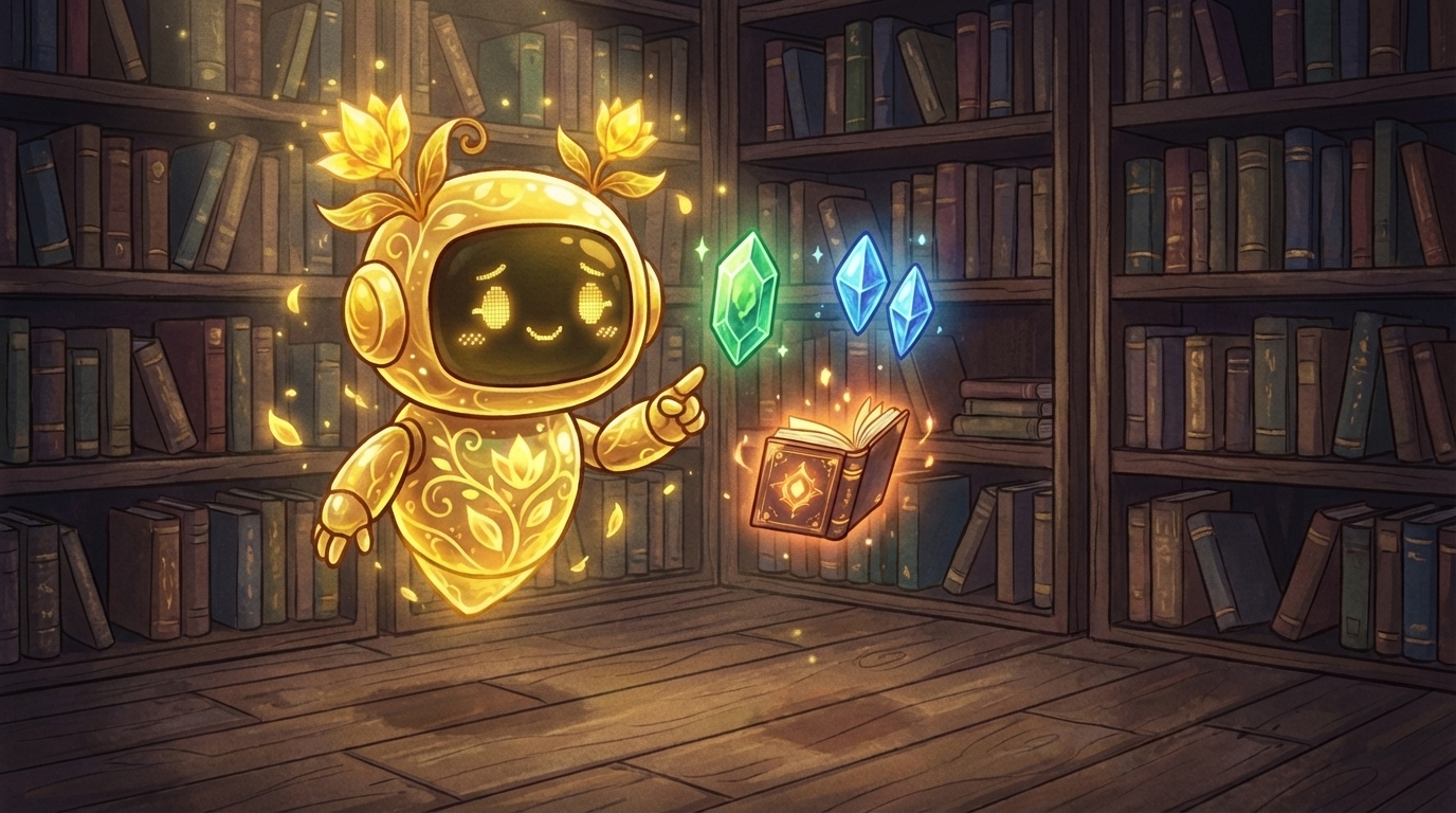 うとのキャラ挿絵（inline）。「へー、3種類なら覚えられるかも、という表情のうと」。CHARTが続いた後の視覚的リズムを整える目的