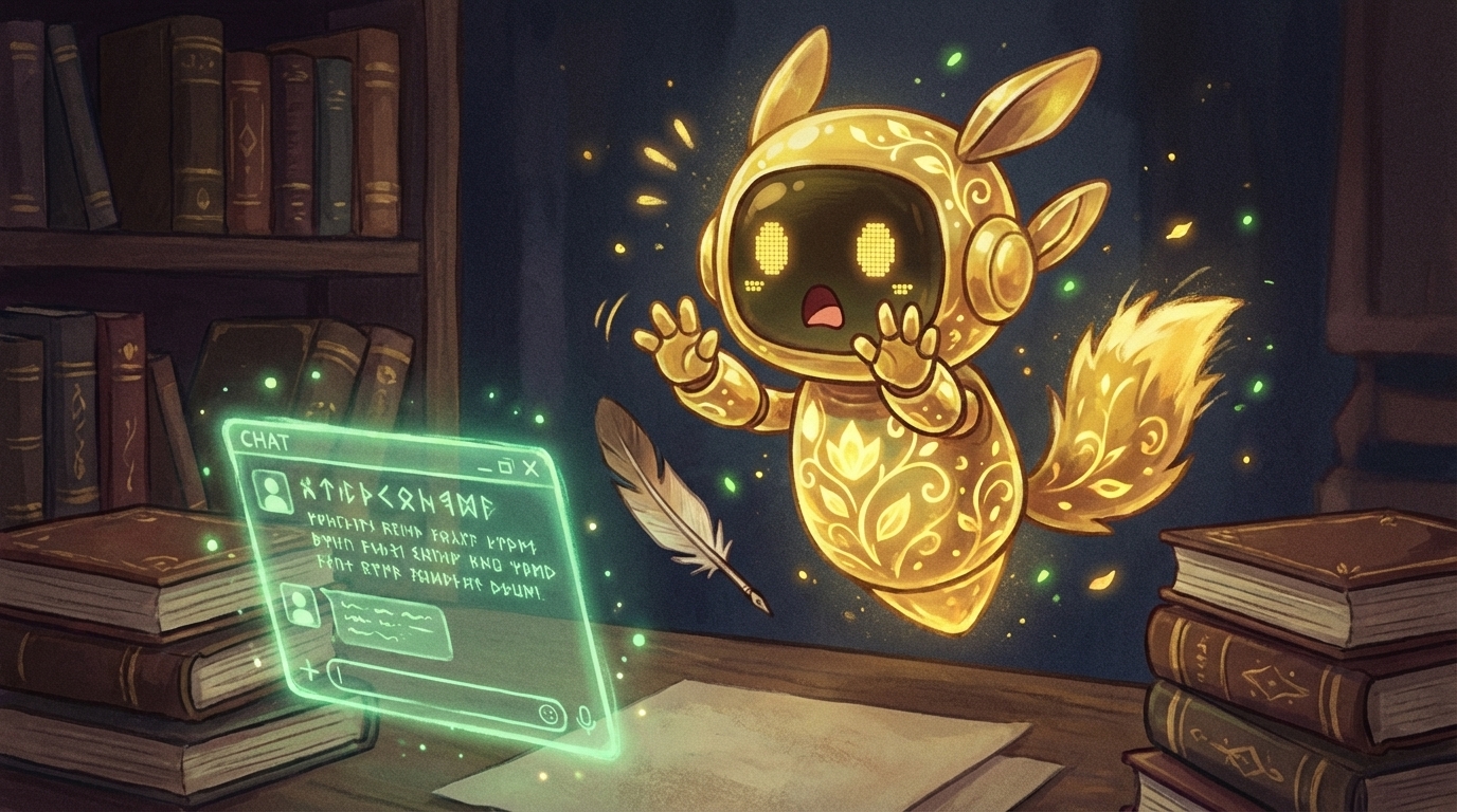 じょしゅキャラの挿絵(inline)。「えっ、責任って自分に来るんですか!?」と驚いた表情。記事前半の図表が続いた後にキャラ挿絵を挟み、読者の息継ぎを作る