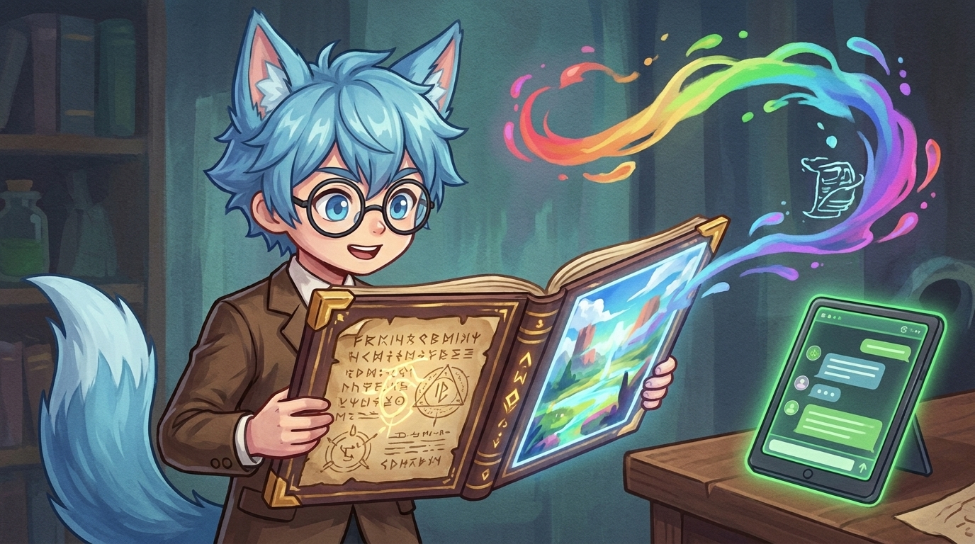 じょしゅキャラが「ビフォーアフター」のボードを持って説明しているイラスト。本文中inline挿絵1枚目