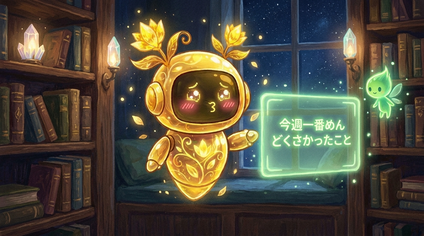 うとのキャラ挿絵(記事後半)。「ちょっと試してみようかな…ドキドキするけど」という表情で画面を覗き込んでいるイメージ。読者が「自分も試せそう」と感じる心理的後押し